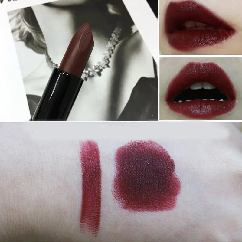 Dark Purple Chocolate Brown Matte Lipstick