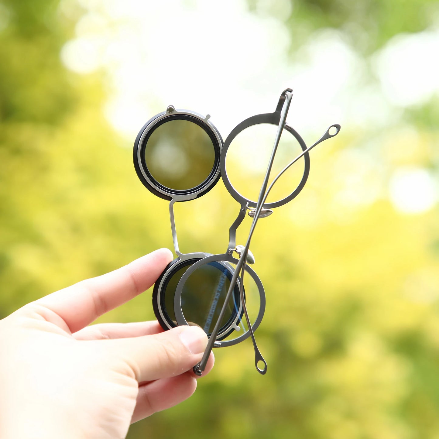 Customized Magnetic Myopia Clip on ND9 adjustable dimming sunglasses