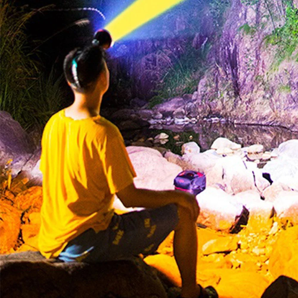 1200mAh Super Bright Rechargeable Headlight High Power Headlamp Waterproof Emergency Fishing Camping Lantern Head Flashlight