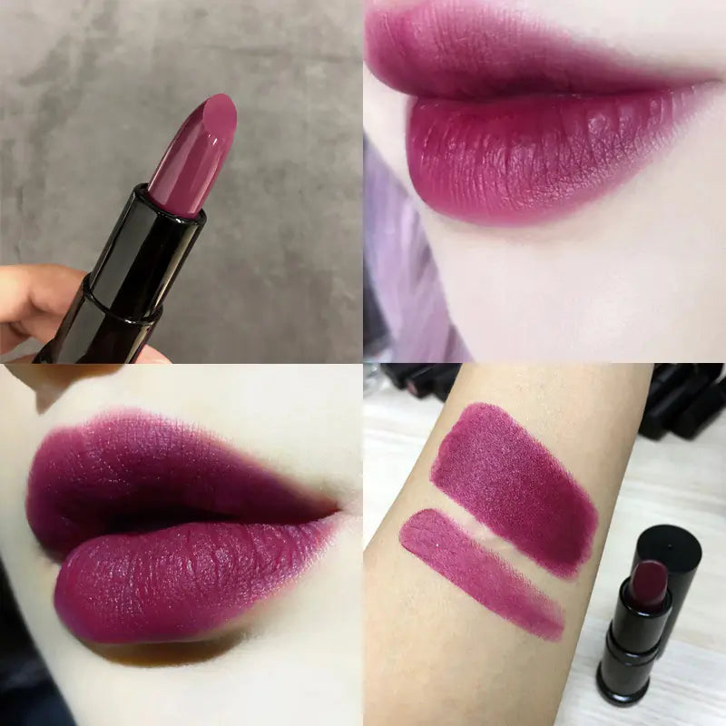 Dark Purple Chocolate Brown Matte Lipstick