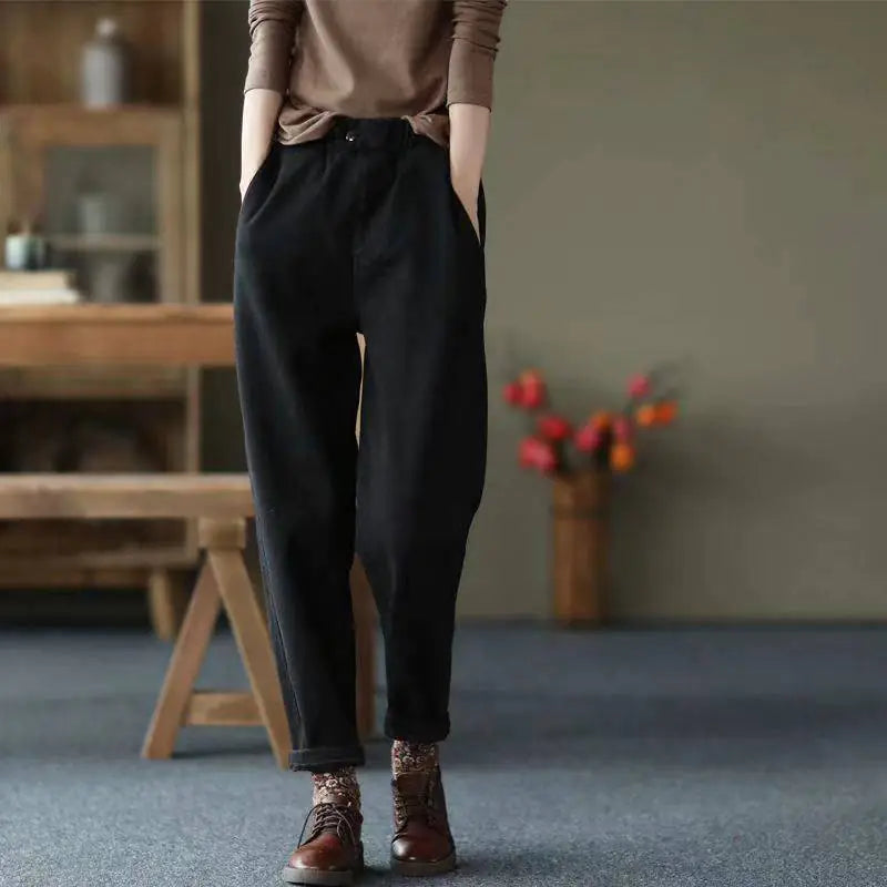Women's Casual Cotton Harem Pants - Spring/Summer Fashion