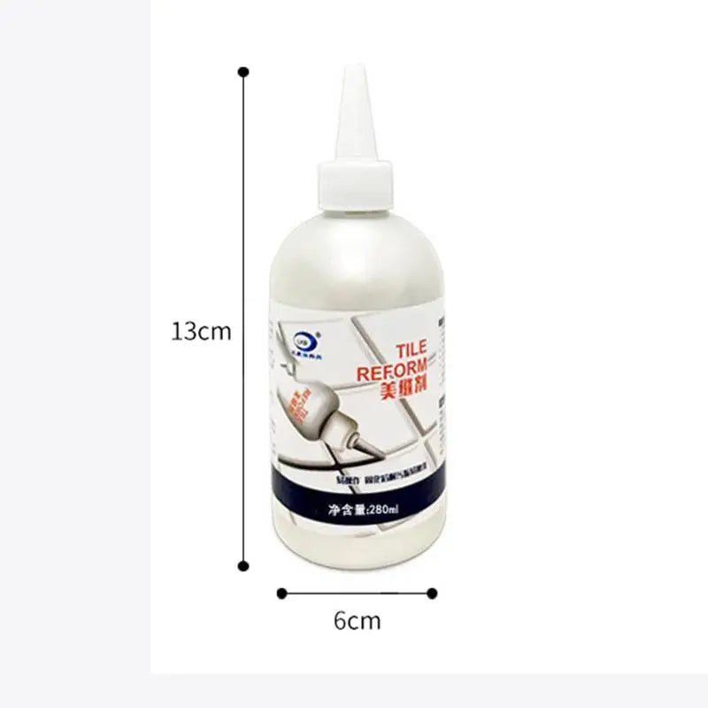 280ml Tile Gap Repair Agent Strong Waterproof Ceramic Tile Grout Crack Filling Bathtub Fixing Mending Glue Home Bathroom Caulk