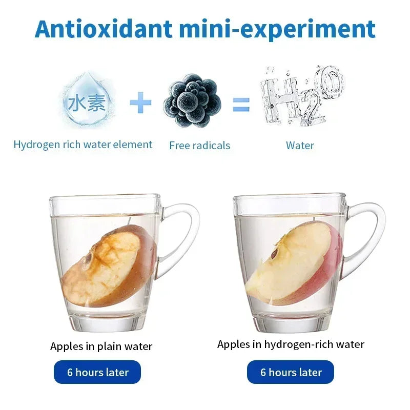 Premium SPE PEM Dual Chamber High-Concentration H2 Hydrogen Oxygen Water Cup Inhalation Ionizer Healthcare Home Bottle