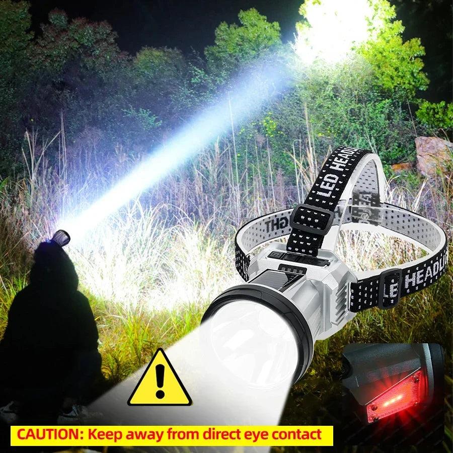 Super Bright LED Rechargeable High-power Headlights High Brightness Emergency Charging Outdoor Head Flashlight Fishing Lamp