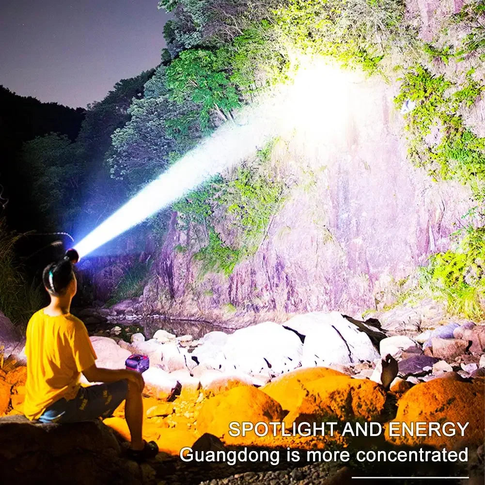 Super Bright LED Rechargeable High-power Headlights High Brightness Emergency Charging Outdoor Head Flashlight Fishing Lamp