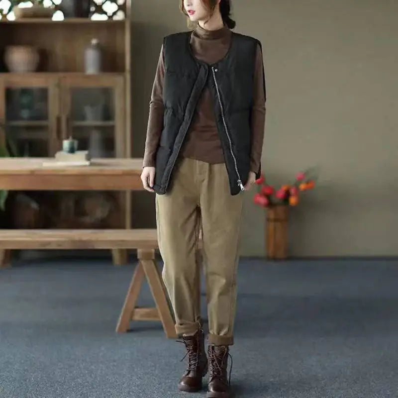 Women's Casual Cotton Harem Pants - Spring/Summer Fashion