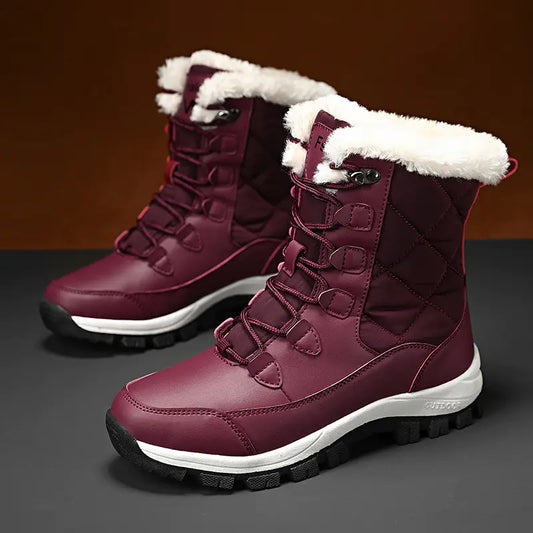 Plus Velvet Padded Women's Warm Snow Boots