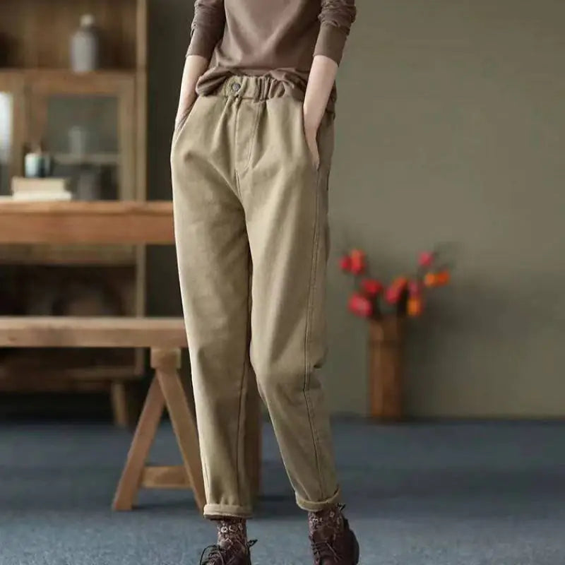 Women's Casual Cotton Harem Pants - Spring/Summer Fashion